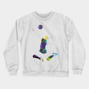 Volleyball player girl Crewneck Sweatshirt